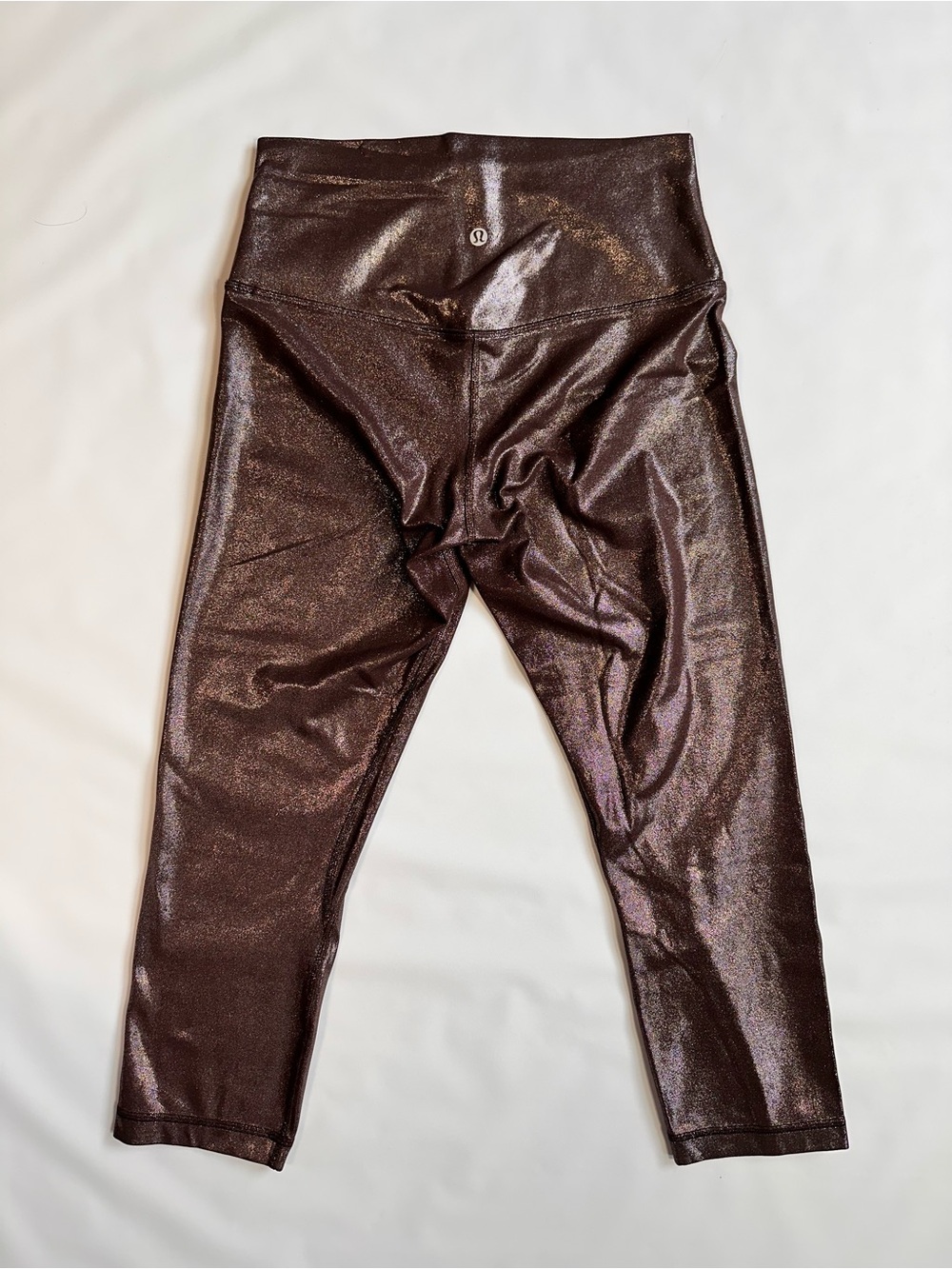 lululemon athletica Shimmery Metallic Brown High-Rise Leggings